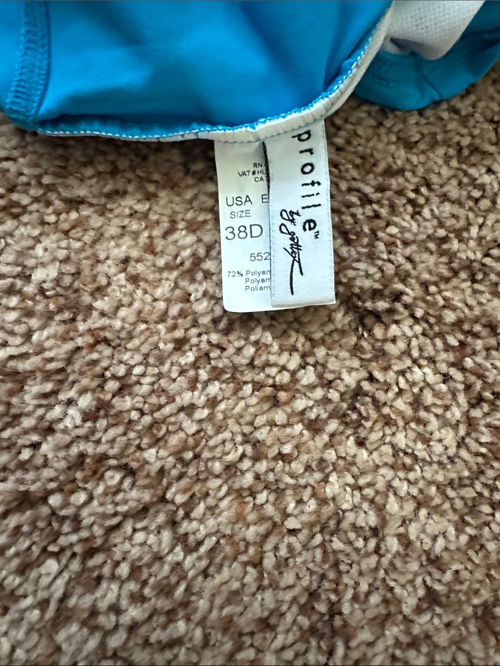 Bright Blue Ruched swim suit - Picture 4 of 6
